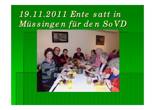 Das Geschehen im Jahr 2011 - Gemeinde Soltendieck