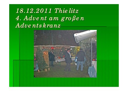 Das Geschehen im Jahr 2011 - Gemeinde Soltendieck