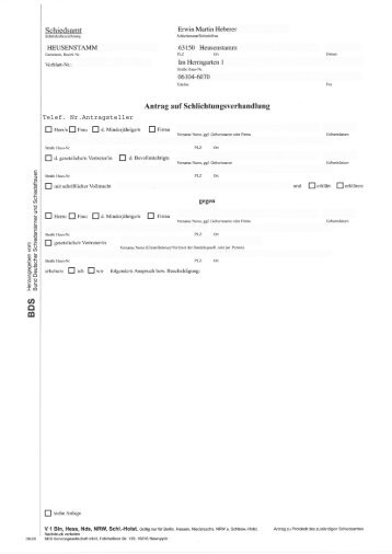 Antrag auf Schlichtung | pdf - Heusenstamm