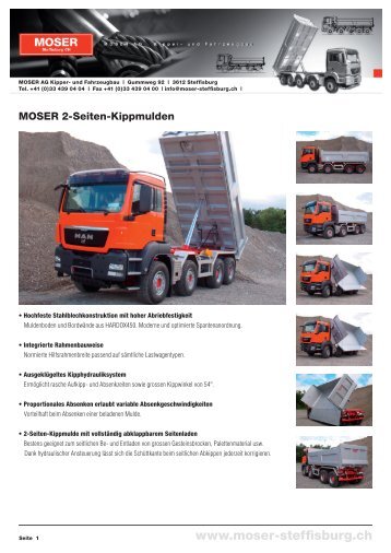 Download MOSER 2-Seiten-Kippmulden ... - MOSER AG Steffisburg