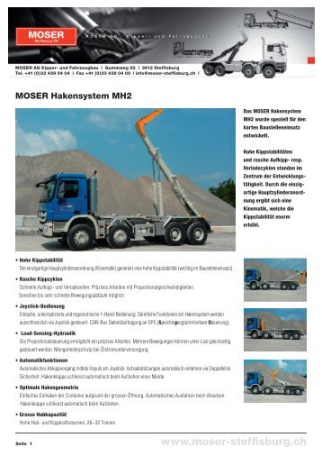 Download MOSER Hakensysteme MH2 ... - MOSER AG Steffisburg