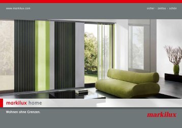 Prospekt markilux home Senkrechtverschattungen (PDF 4.37 MB)