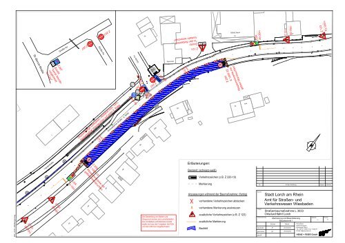 Beschilderungsplan L 3033 - Lorch im Rheingau