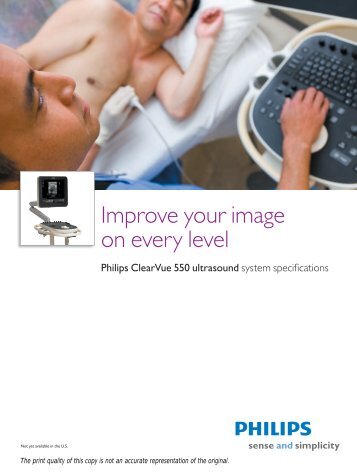 The sophisticated ClearVue 550 offers advances in imaging