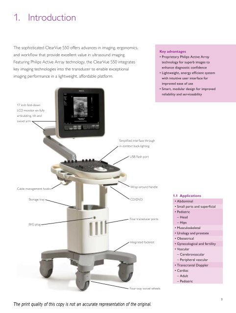 The sophisticated ClearVue 550 offers advances in imaging