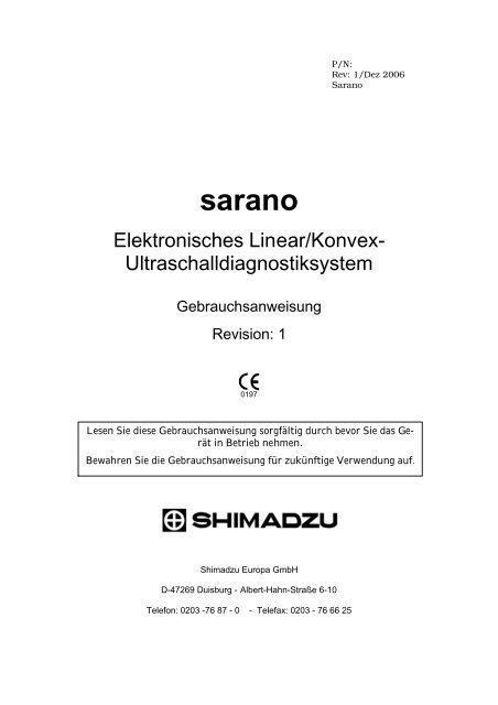 Sarano-Einleitung-Rev 1 - Sonowied GmbH