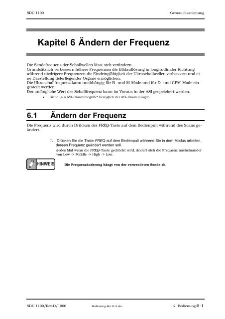 SDU-1100 - Sonowied GmbH