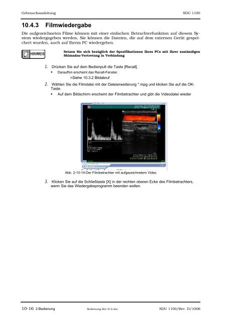 SDU-1100 - Sonowied GmbH