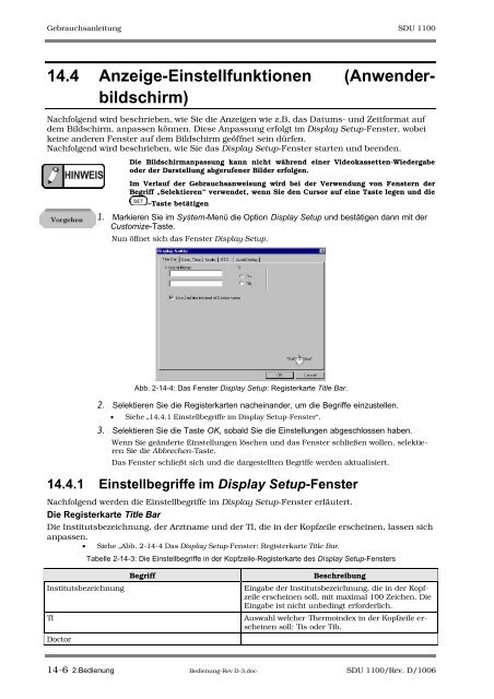 SDU-1100 - Sonowied GmbH