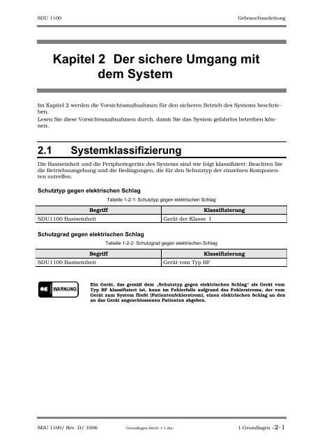 SDU-1100 - Sonowied GmbH