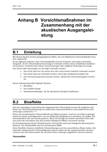 SDU-1100 - Sonowied GmbH