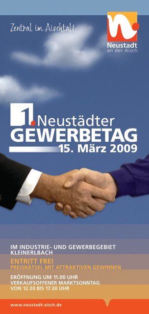 Flyer Gewerbetag - der Stadt Neustadt an der Aisch