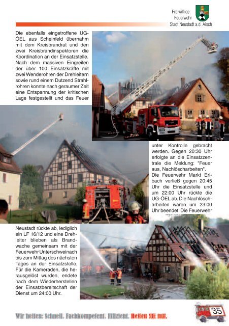 Feuerwehr - der Stadt Neustadt an der Aisch