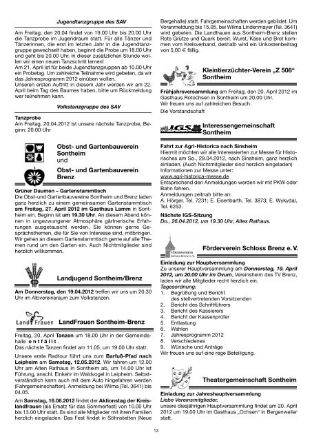 Nachrichtenblatt - Gemeinde Sontheim an der Brenz