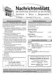 Nachrichtenblatt - Gemeinde Sontheim an der Brenz