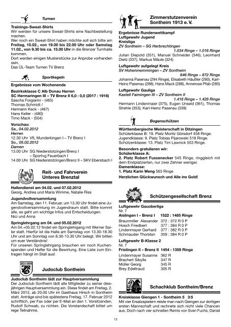 Nachrichtenblatt - Gemeinde Sontheim an der Brenz