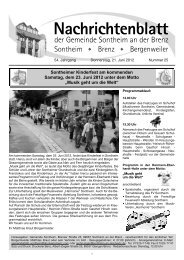 Nachrichtenblatt - Gemeinde Sontheim an der Brenz