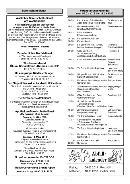 Nachrichtenblatt - Gemeinde Sontheim an der Brenz