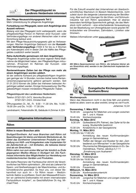 Nachrichtenblatt - Gemeinde Sontheim an der Brenz