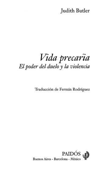 Butler-Vida-precaria