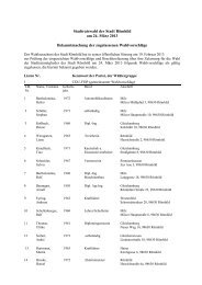 Wahlvorschläge Stadtrat - Stadt Römhild