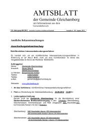 Amtsblatt der Gemeinde Gleichamberg - Stadt RÃ¶mhild