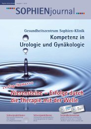 Ausgabe 1-2013 - Sophien-Kliniken Hannover