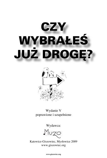 śpiewnik "Czy wybrałeś już drogę" e-book DEMO - Muzo