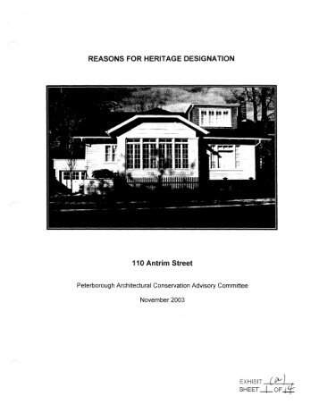 110 Antrim Street - City of Peterborough