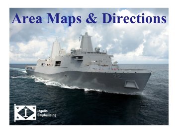 Area Maps & Directions - Ingalls Shipbuilding