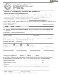 Application for Arizona Protected Native Plants And Wood Removal
