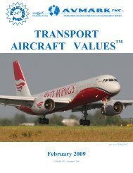 TRANSPORT AIRCRAFT VALUES ™ February 2009 - Avmark Inc.