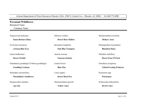 Low Water Use Drought Tolerant Plant List - Arizona Department of ...