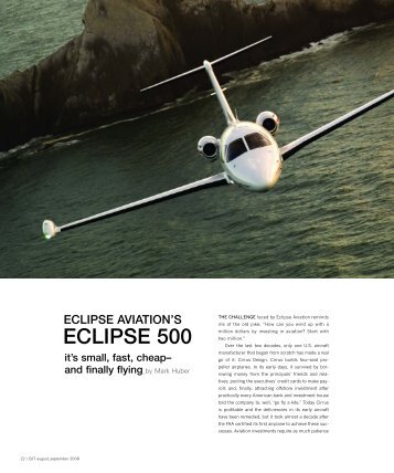 ECLIPSE 500 - Business Jet Traveler