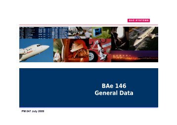 BAe 146 General Data - Regional-Services.com