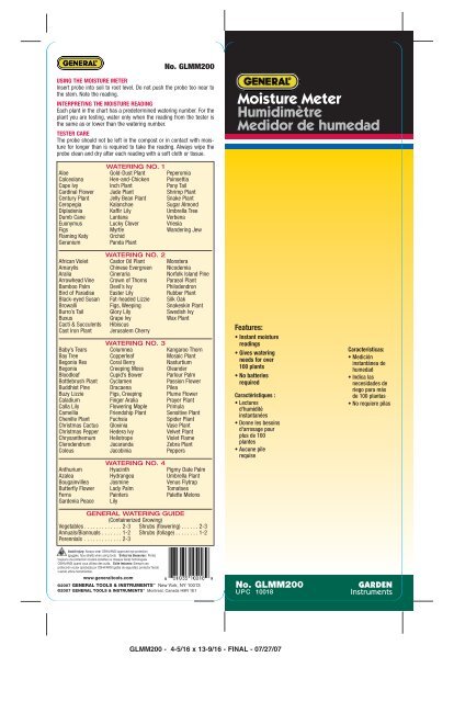 Moisture Meter Reading Chart