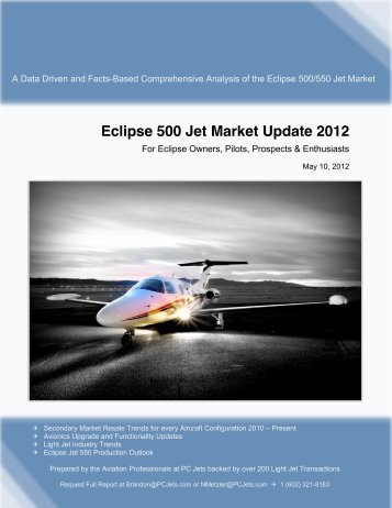 Eclipse 500 Jet Market Update 2012 - Eclipse 500 Owners