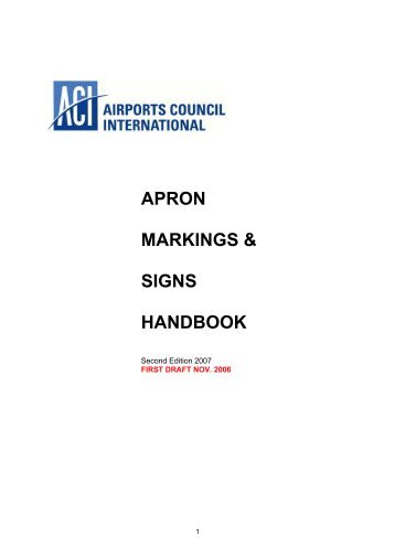 APRON MARKINGS & SIGNS HANDBOOK - ACI