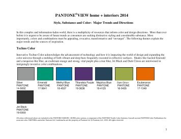 Download Pantone View Home Interiors 2014 PDF