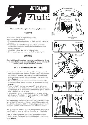 Z1 Fluid Trainer Instructions - JetBlack