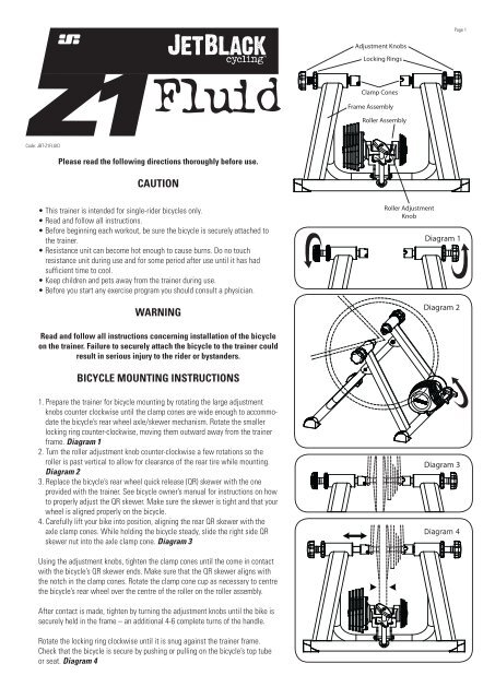 jetblack z1 fluid trainer