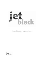 Your all-inclusive private jet card. - Black Diamond Lifestyle