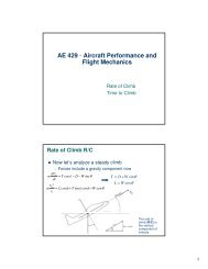 AE 429 - Aircraft Performance and Flight Mechanics