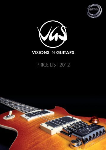 PRICE LIST 2012 - VGS Guitars