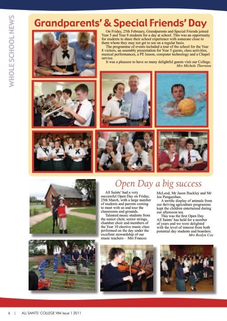 VIM Issue 1 2011 low resolution - All Saints College