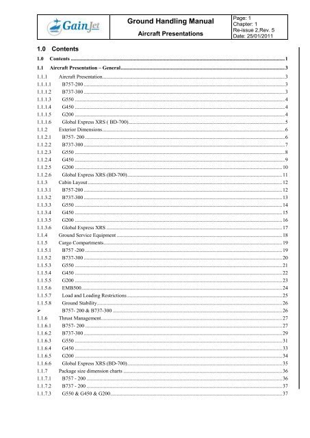 AIRCRAFT GROUND HANDLING MANUAL visual data 5