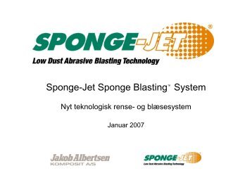 Sponge-Jet Sponge Blasting™ System