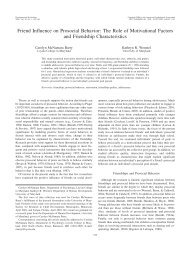 Friend Influence on Prosocial Behavior: The Role of Motivational ...
