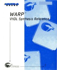 Warp VHDL Reference Warp VHDL Reference