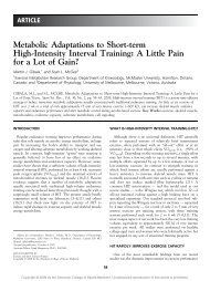 Metabolic Adaptations to Short-term High-Intensity Interval Training ...